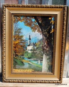Obraz - akwarela , rycina - Kościół  - Nr 268