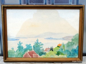 Obraz, akwarela ,rycina -  Widok - Nr 303
