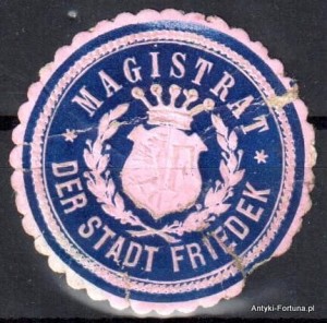 Winieta, siegielmarke , zalepka  - Friedek - Nr 545