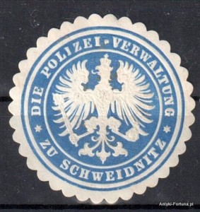 Winieta, siegielmarke , zalepka- Schweidnitz - Świdnica - Pl 13