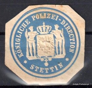 Winieta, siegielmarke , zalepka  - Stettin - Szczecin - Pl 24