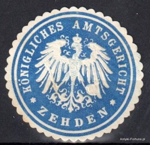 Winieta, siegielmarke , zalepka - Zehden - Cedynia - Pl 47