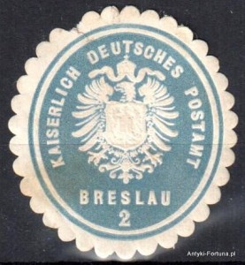 Winieta, siegielmarke , zalepka - Breslau - Wrocław - Pl 80 Poczta