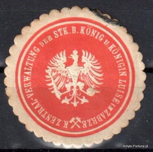 Winieta, siegielmarke , zalepka - Zabrze - Luise - Pl 102