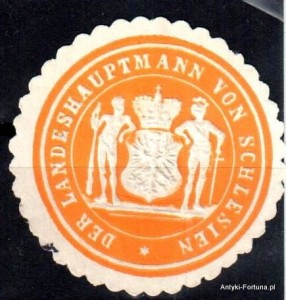 Winieta, siegielmarke , zalepka - Schlesin - Śląsk - Pl  105