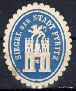 Winieta, siegielmarke , zalepka - Pyritz - Pyrzyce - Pl  158