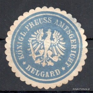 Winieta, siegielmarke , zalepka - Belgard - Białogard - Pl 181
