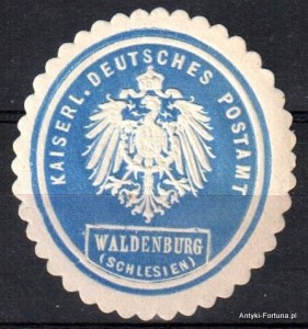 Winieta, siegielmarke , zalepka  - Waldenburg - Wałbrzych - Pl 244 PocztaPoczta