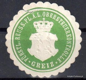  Winieta, siegielmarke - Greiz - Nr 681/A