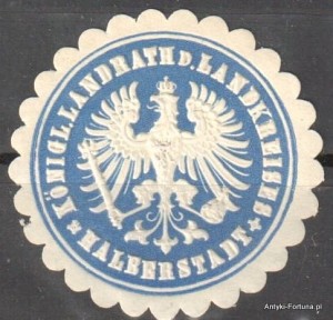 Winieta, siegielmarke  - Halberstadt - Nr 744/A
