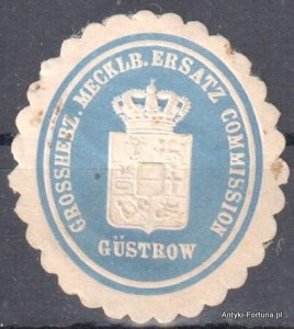  Winieta, siegielmarke  - Gustrow - Nr 801/A