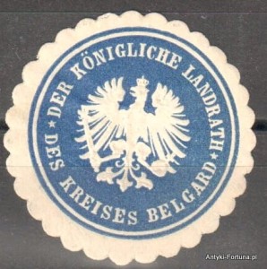 Winieta, siegielmarke , zalepka - Belgard - Białogard - Pl 254