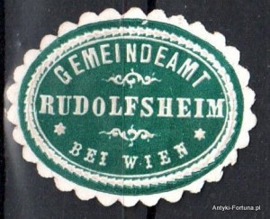  Winieta, siegielmarke , zalepka - Rudolfsheim bei Wien - Nr 971/A