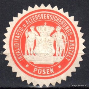 Winieta, siegielmarke , zalepka - Posen - Poznań - Pl 262 Ubezpieczenia