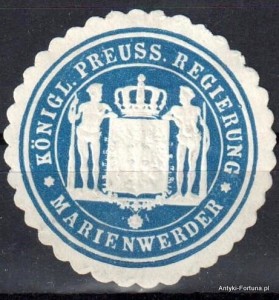  Winieta, siegielmarke , zalepka - Marienwerder - Kwidzyn - Pl 285