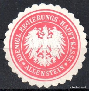 Winieta, siegielmarke , zalepka - Allenstein - Olsztyn - Pl  302