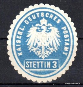  Winieta, siegielmarke , zalepka - Stettin - Szczecin - Poczta - Pl 365