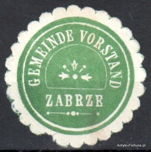 Winieta, siegielmarke , zalepka -  Zabrze  - Pl 399