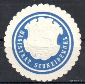 Winieta, siegielmarke , zalepka -  PIŁA / SCHNEIDEMUHL  - Pl 402