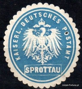 Winieta, siegielmarke , zalepka - Sprottau - Szprotawa - Pl 418 Poczta