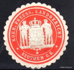 Winieta, siegielmarke , zalepka -  Beuthen - Bytom - Pl 435
