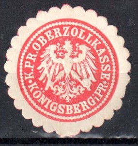 Winieta, siegielmarke , zalepka -  Konigsberg - Królewiec - Pl 437