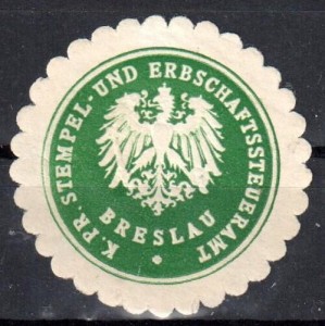 Winieta, siegielmarke , zalepka - Breslau - Wrocław - Pl 444