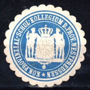 Winieta, siegielmarke , zalepka- Kolegium Westpreussen  - Pl 450