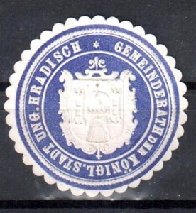 Winieta, siegielmarke - Stadt Ungar. Hradisch - Nr 53