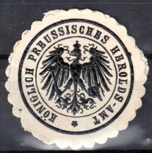  Winieta, siegielmarke  - Herolds Amt - Nr 109