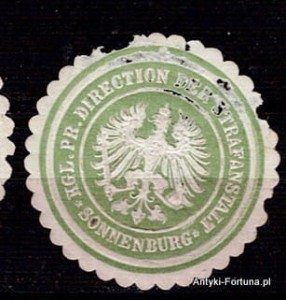 Winieta, siegielmarke - Sonnenburg - Słońsk - Pl 476