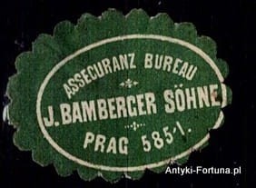 Winieta, siegielmarke - Prag - Nr 292 Ubezpieczenia