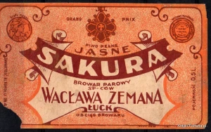 Etykieta piwna - Łuck -Wacław Zeman