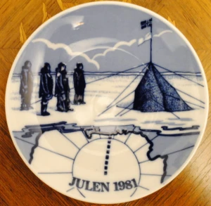 Talerz kolekcjonerski Święta 1981 norwegia