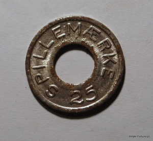 Spillemark 25 - Aabyhoj -  Dania  żeton Nr 2  