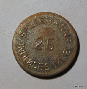 Spillemark 25 - Dania żeton Nr 12
