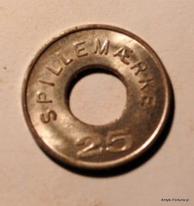 Spillemark 25 - Dania żeton Nr 15