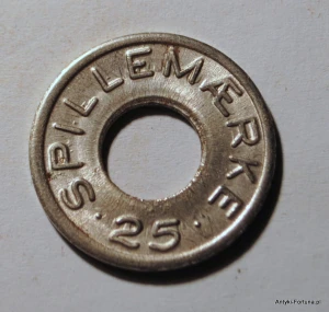 Spillemark 25 - Dania - żeton Nr 17 Aarhus 