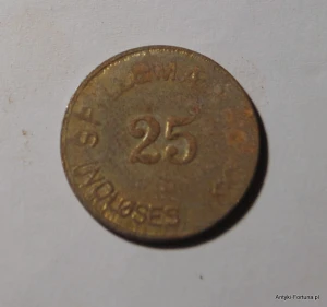 Spillemark 25 - Dania żeton Nr 19