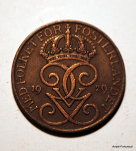 Szwecja, Gustaf V, 5 Öre, 1929 ore