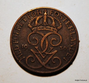 Szwecja, Gustaf V, 5 Öre, 1930 ore