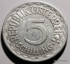 5 Schilling 1952 Austria
