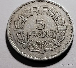 5 Franków 1949 Francja