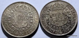 1 korona Szwecja 1929 i 1941