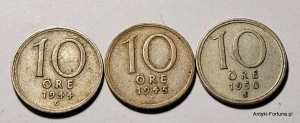 Szwecja 10 ore, 1944 ,45,50r