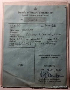 Książeczka Wojskowa Dania 1964 r