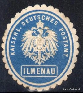  Winieta, siegielmarke -Ilmenau - Postamt - Nr 30/a Pocztowa