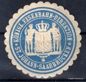 Winieta, siegielmarke - Eisenbahn St.Johan - Nr 40/a