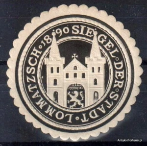 Winieta, siegielmarke - Siegel der Stadt Lommatzsch - Nr 50/a