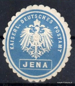 Winieta, siegielmarke , zalepka -  Jena Postamt - Nr 74/a Poczta